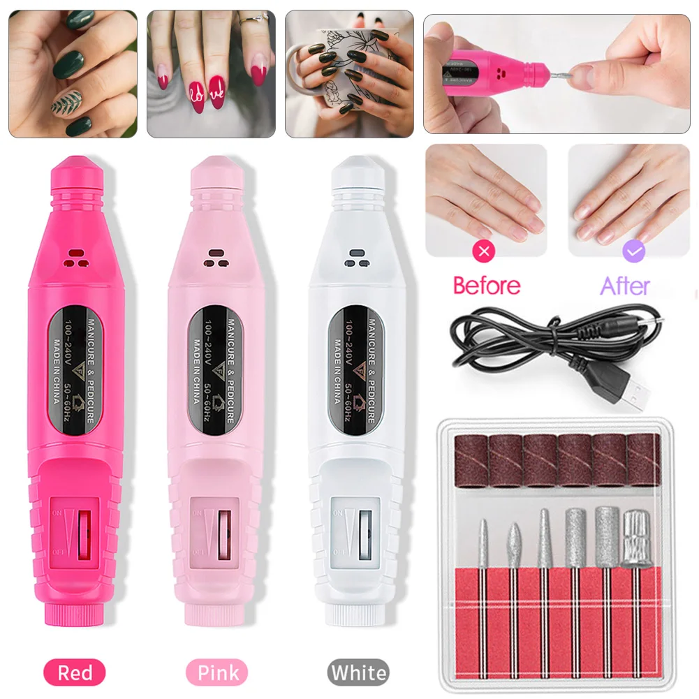 Professional Electric Nail Drill Professional Handheld Nail Drill File Kit Manicure Pedicure Nail Polishing Machine 6 Drill Bits
Professional Electric Nail Drill Professional Handheld Nail Drill File Kit Manicure Pedicure Nail Polishing Machine 6 Drill Bits