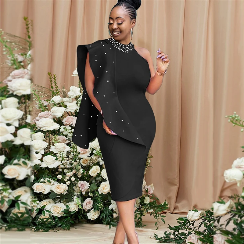 Black African Print Dresses Halter Ruffles Robe Fall Clothes For Women Sexy Sleeveless Party Dress Beaded Gown Vetement Femme
Black African Print Dresses Halter Ruffles Robe Fall Clothes For Women Sexy Sleeveless Party Dress Beaded Gown Vetement Femme
