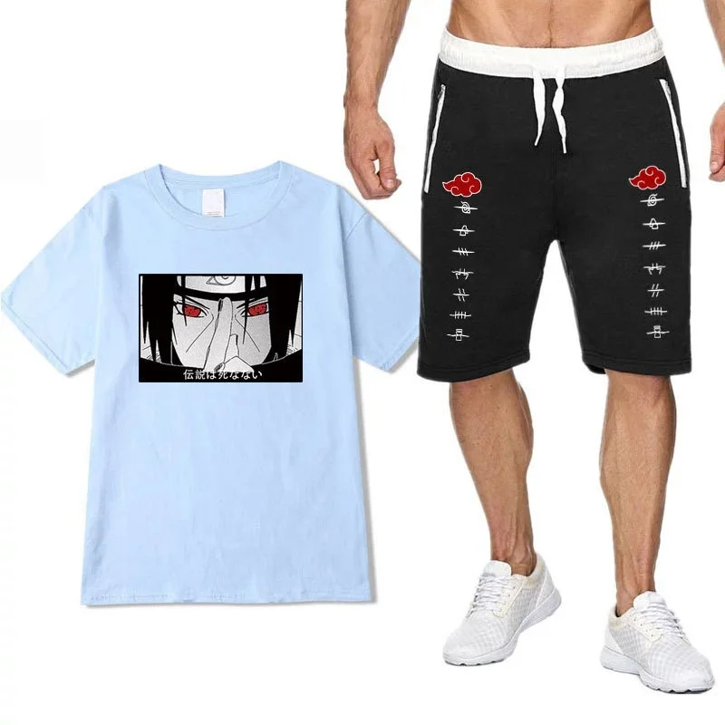 Men'S Brand Sportswear Anime Print Summer Casual T-Shirt Two-Piece Suit Men'S Jogging Suit Short Sleeve + Shorts Suit
Men'S Brand Sportswear Anime Print Summer Casual T-Shirt Two-Piece Suit Men'S Jogging Suit Short Sleeve + Shorts Suit