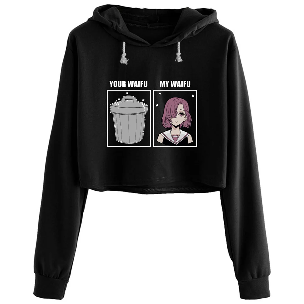 Your Waifu Is Trash Waifu Crop Hoodies Women Anime Emo Aesthetic Kpop Pullover For Girls
Your Waifu Is Trash Waifu Crop Hoodies Women Anime Emo Aesthetic Kpop Pullover For Girls