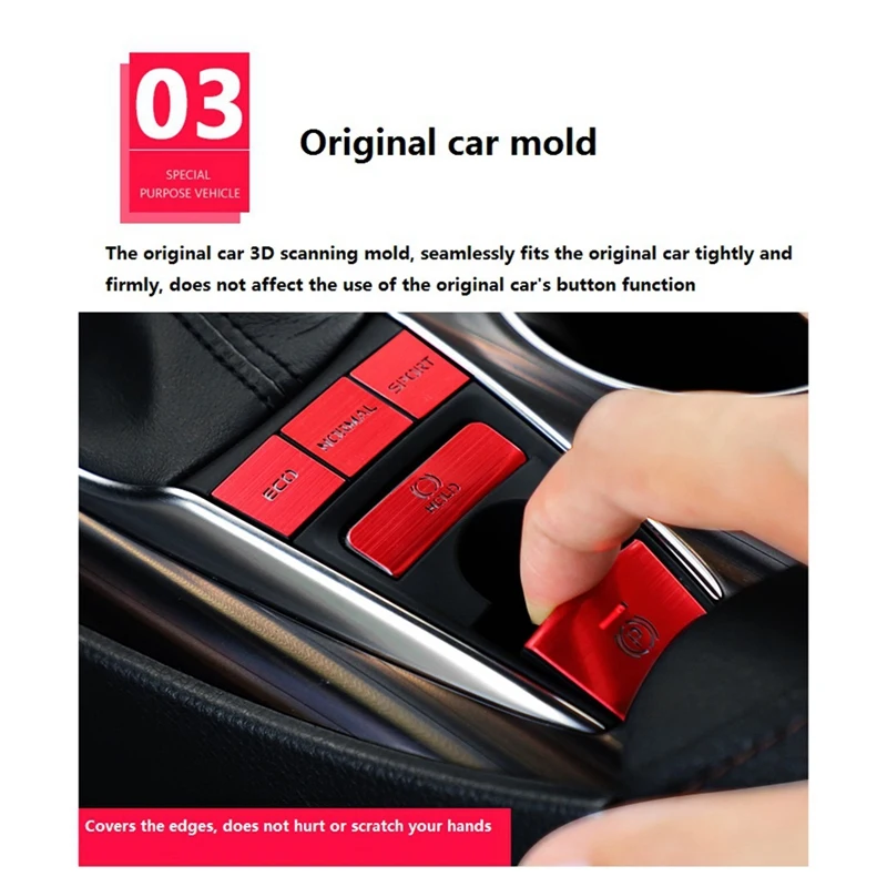 Car Electronic Handbrake Central Control Button Decoration Sticker Cover Trim for Toyota 8Th Camry,2PCS
Car Electronic Handbrake Central Control Button Decoration Sticker Cover Trim for Toyota 8Th Camry,2PCS