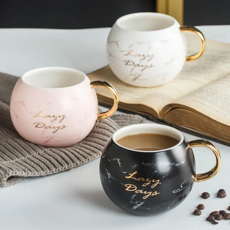 530ml Large Letter Mugs With Gold Handle Ceramic Marble Pattern Cups Kitchen Office Drinkware Creative Coffee Milk Water Mug Cup
530ml Large Letter Mugs With Gold Handle Ceramic Marble Pattern Cups Kitchen Office Drinkware Creative Coffee Milk Water Mug Cup