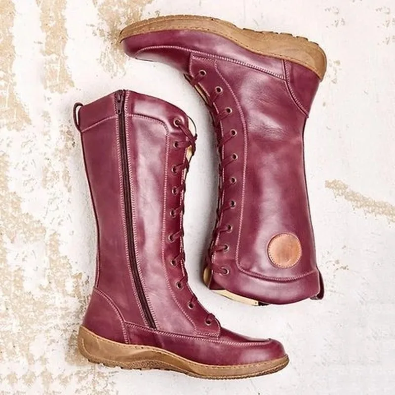 New 2020 Fashion Autumn and Winter Boots Cross-lace Zipper Martin Boots Women's Casual Boots Botas De Mujer
New 2020 Fashion Autumn and Winter Boots Cross-lace Zipper Martin Boots Women's Casual Boots Botas De Mujer