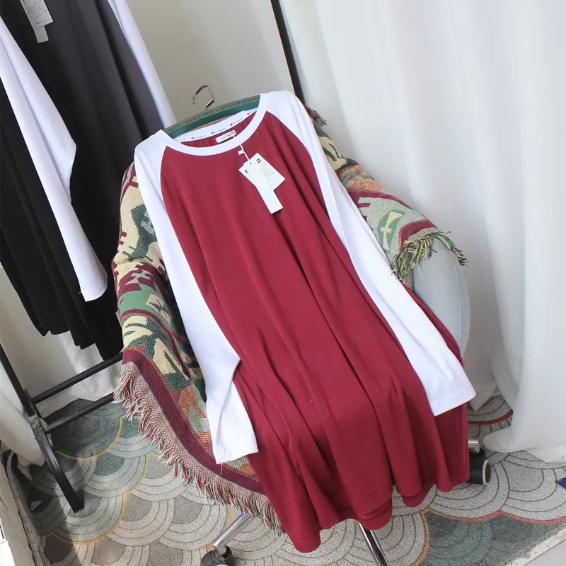 Autumn women's shoulder sleeve T shirt Korean version loose large size medium long casual thin long sleeve thin hoodie bottom
Autumn women's shoulder sleeve T shirt Korean version loose large size medium long casual thin long sleeve thin hoodie bottom