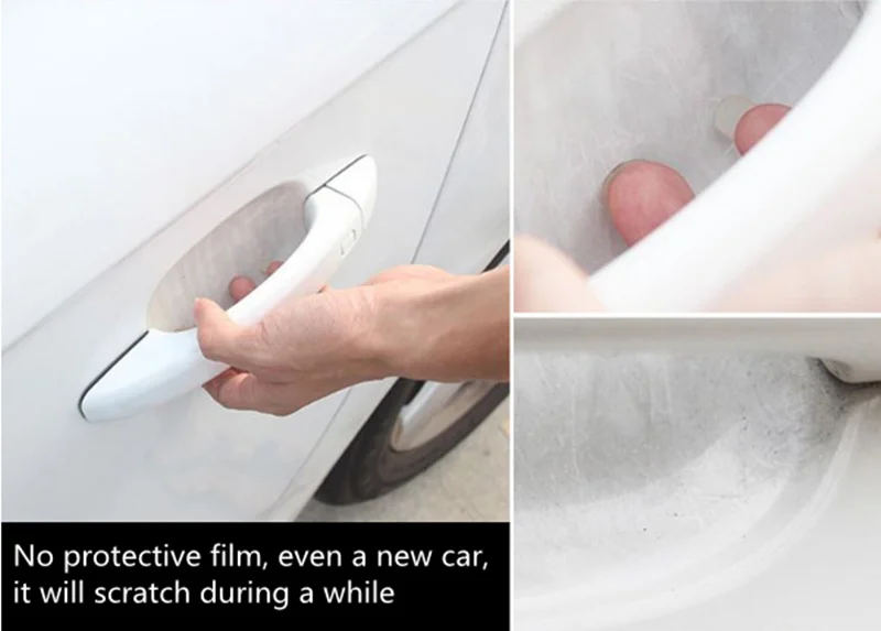 4 шт./компл. защитная пленка на дверную ручку для clio honda crv smart fortwo astra g seat leon fr bmw x5