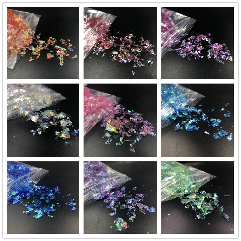 10g/Pack Irregular Shell Paper Sequin DIY Nail Flakies Colorful Paillettes Glitter Nail Art Sequins for 3D Nail Art Decoration
10g/Pack Irregular Shell Paper Sequin DIY Nail Flakies Colorful Paillettes Glitter Nail Art Sequins for 3D Nail Art Decoration