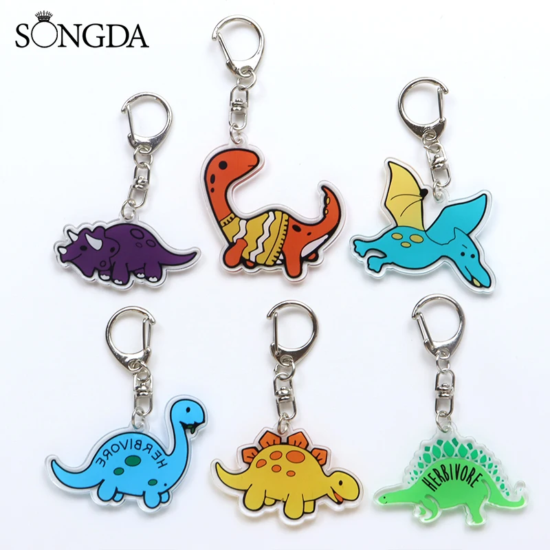 SONGDA Best Sales Cartoon Dinosaur Acrylic Keychain Stegosaurus Pterodactyl Keyring Jurassic Animal Key Chain Bag Jewelry Gift
SONGDA Best Sales Cartoon Dinosaur Acrylic Keychain Stegosaurus Pterodactyl Keyring Jurassic Animal Key Chain Bag Jewelry Gift