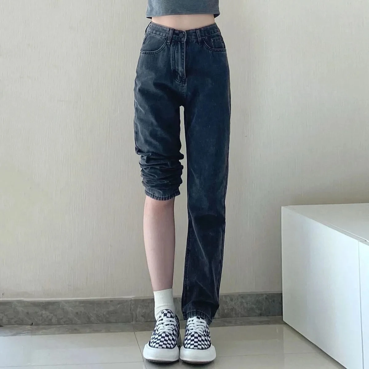 Women's Jeans For Girls Oversize Stretch Straight Jeans Boyfriend Harajuku New Vintage Baggy Jeans Women Streetwear Jeans
Women's Jeans For Girls Oversize Stretch Straight Jeans Boyfriend Harajuku New Vintage Baggy Jeans Women Streetwear Jeans
