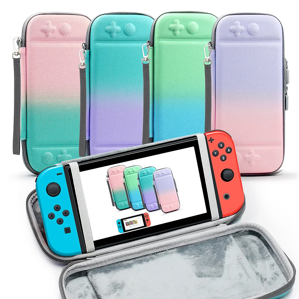 Градиентный цветной чехол для Nintendo Switch, внутренний кронштейн, подставка, держатель, 10 слотов для карт, Жесткий Чехол, полная защита
Градиентный цветной чехол для Nintendo Switch, внутренний кронштейн, подставка, держатель, 10 слотов для карт, Жесткий Чехол, полная защита
