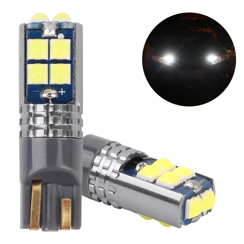 

New highlight decoding T10 width indicator light w5w 3030 6SMD 10SMD constant current reading light license plate light