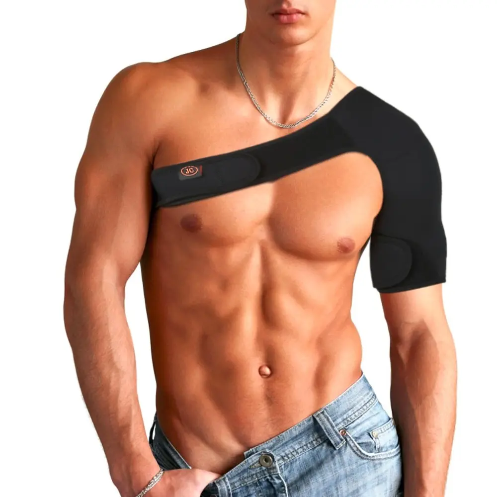 Adjustable Breathable Gym Sports Care Single Shoulder Support Back Brace Guard Strap Wrap Belt Band Pads Black Bandage Men&Women 
Adjustable Breathable Gym Sports Care Single Shoulder Support Back Brace Guard Strap Wrap Belt Band Pads Black Bandage Men&Women