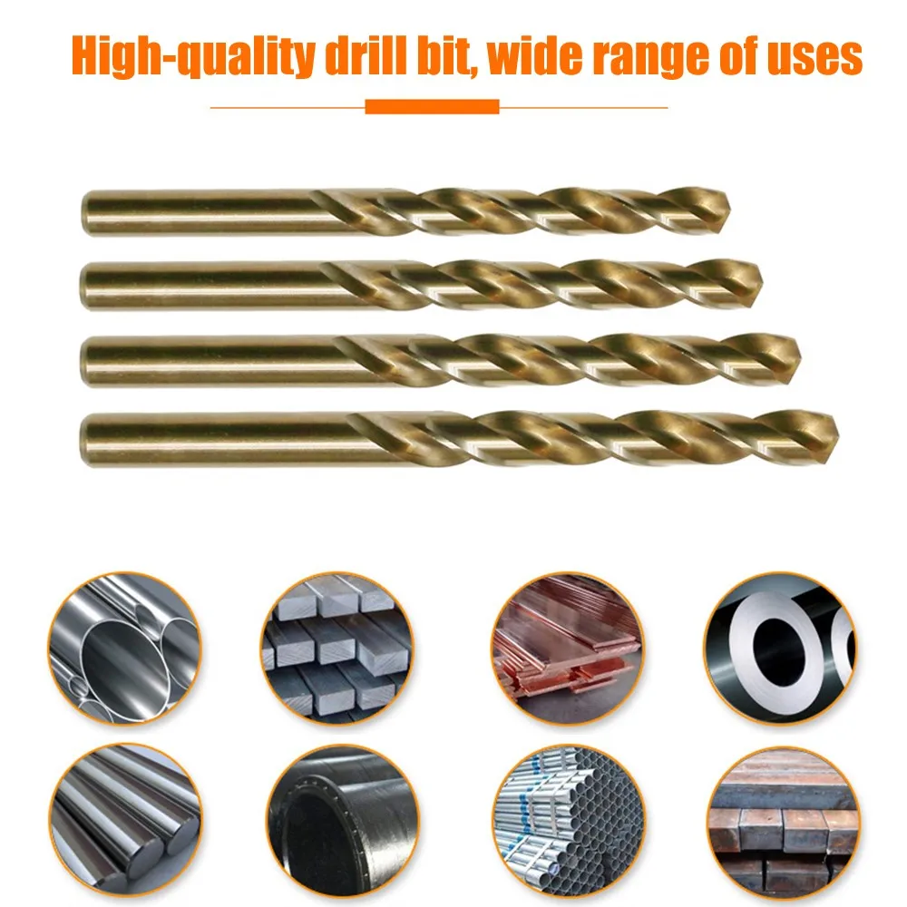 15pcs HSS-Co Cobalt Drill Bit Sets High Hardness Stainless Steel 1.5mm-10mm M35 Twist Drill Bits Ground Metal Reamer Tools
15pcs HSS-Co Cobalt Drill Bit Sets High Hardness Stainless Steel 1.5mm-10mm M35 Twist Drill Bits Ground Metal Reamer Tools