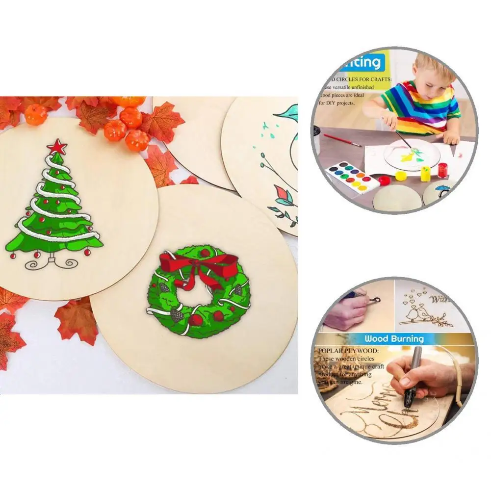 Lightweight 10Pcs Creative Blank Unfinished Wooden Discs Eco-friendly Wooden Crafts Burr-free for Kids
Lightweight 10Pcs Creative Blank Unfinished Wooden Discs Eco-friendly Wooden Crafts Burr-free for Kids