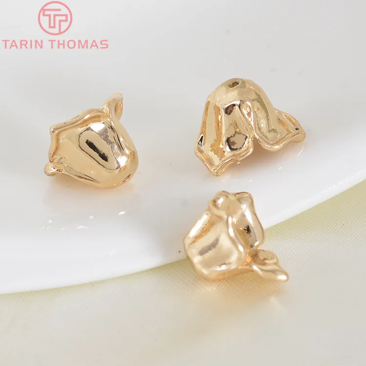10 шт. латунные бусины с покрытием 24 каратным золотом х7 мм|diy jewelry accessories|jewelry