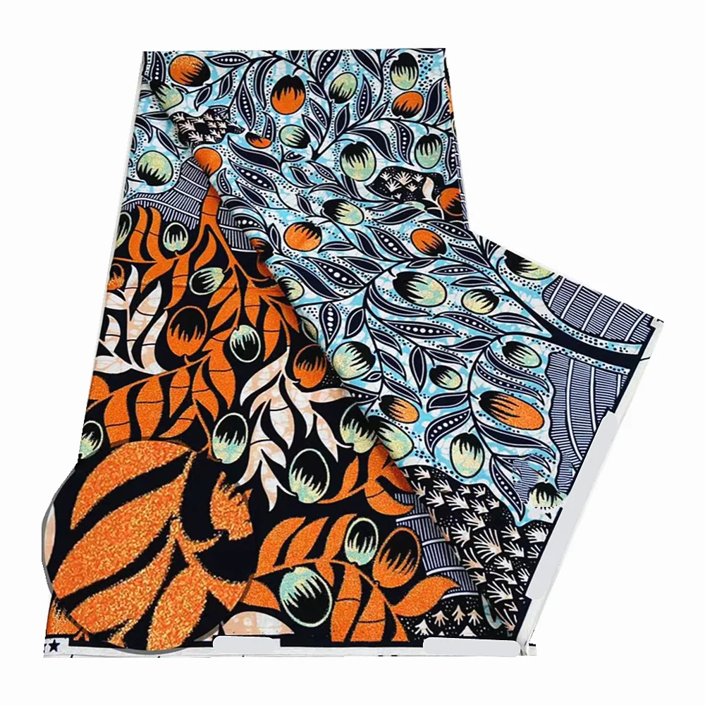 Hot Sale Pagne Nigerian Wax Fabric Best Quality Print Batik Cotton Material New Golden Ankara 2022 For Sewing Wedding Dress F11
Hot Sale Pagne Nigerian Wax Fabric Best Quality Print Batik Cotton Material New Golden Ankara 2022 For Sewing Wedding Dress F11