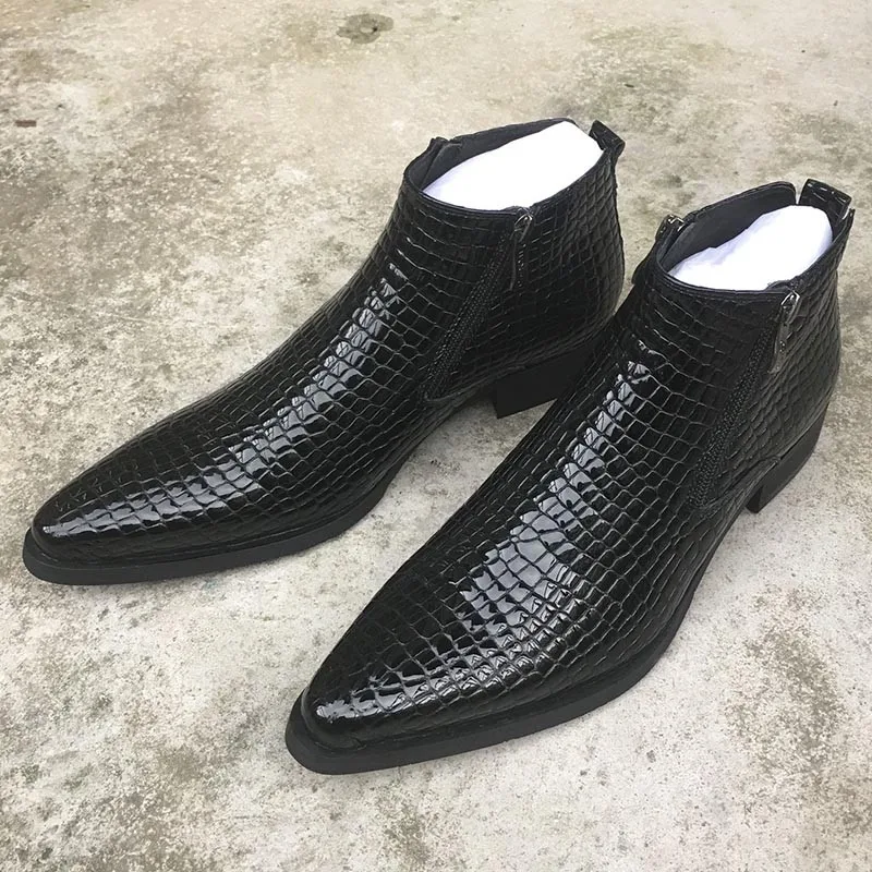 British Genuine Leather Ankle Boots Mens Luxury Pointed Toe Fashion Shoes Brand Business Casual Short Boots Male Large Size 45
British Genuine Leather Ankle Boots Mens Luxury Pointed Toe Fashion Shoes Brand Business Casual Short Boots Male Large Size 45