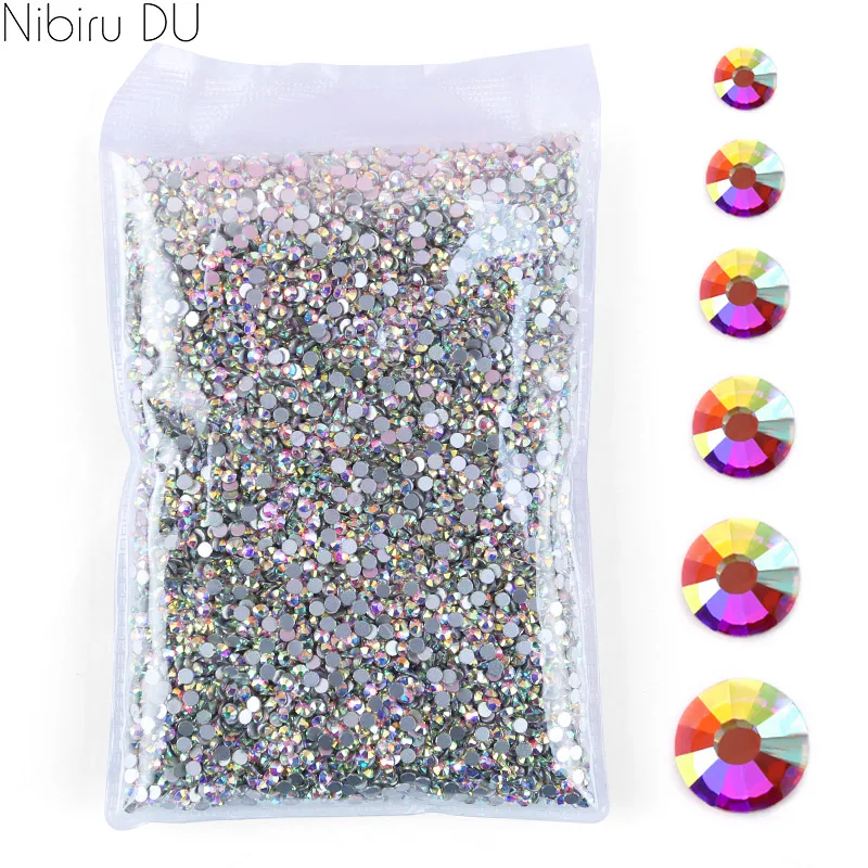 Wholesale 14400Pcs Crystal AB Nail Art Rhinestones 3D Non Hot Fix Flat Back Decorations Sewing&Fabric Decoration SS4-SS20
Wholesale 14400Pcs Crystal AB Nail Art Rhinestones 3D Non Hot Fix Flat Back Decorations Sewing&Fabric Decoration SS4-SS20