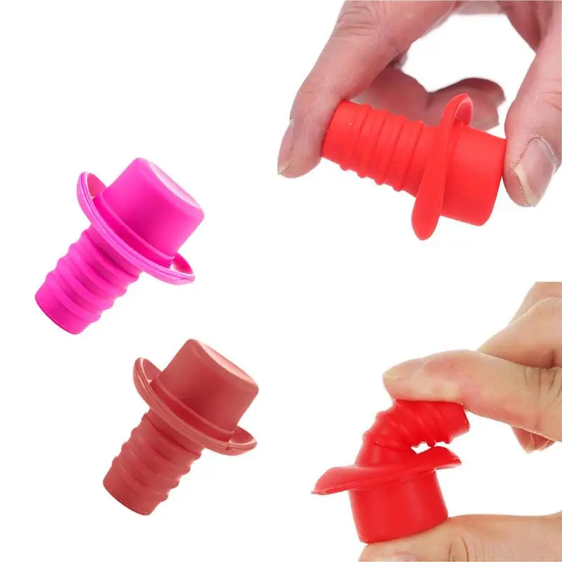 5pcs/set Creative Solid Color Wine Stopper Multi-Use Silicone Hat Design Bottle Stopper Wine Preserver Bar Accessories
5pcs/set Creative Solid Color Wine Stopper Multi-Use Silicone Hat Design Bottle Stopper Wine Preserver Bar Accessories