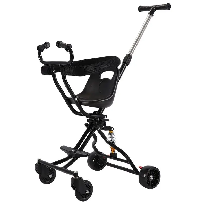 

Детская коляска, складная карманная тележка, легкая двухходовая коляска, четыре колеса, высокий пейзаж, детские тапочки, артефакт