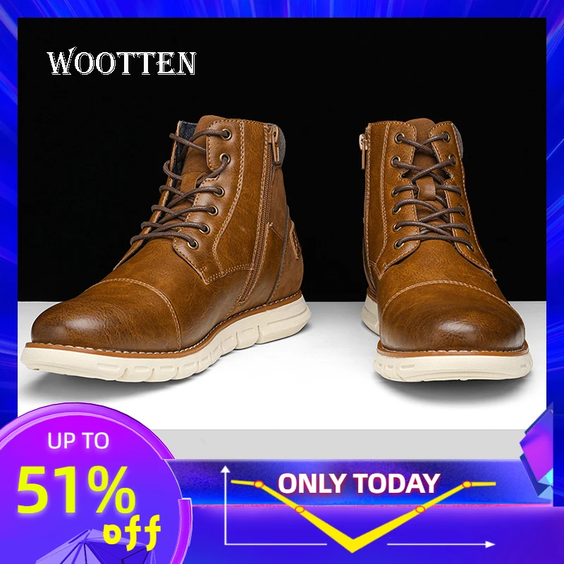 40-46 brand men boots WOOTTEN Top quality men's casual shoes handsome comfortable Retro leather boots
40-46 brand men boots WOOTTEN Top quality men's casual shoes handsome comfortable Retro leather boots