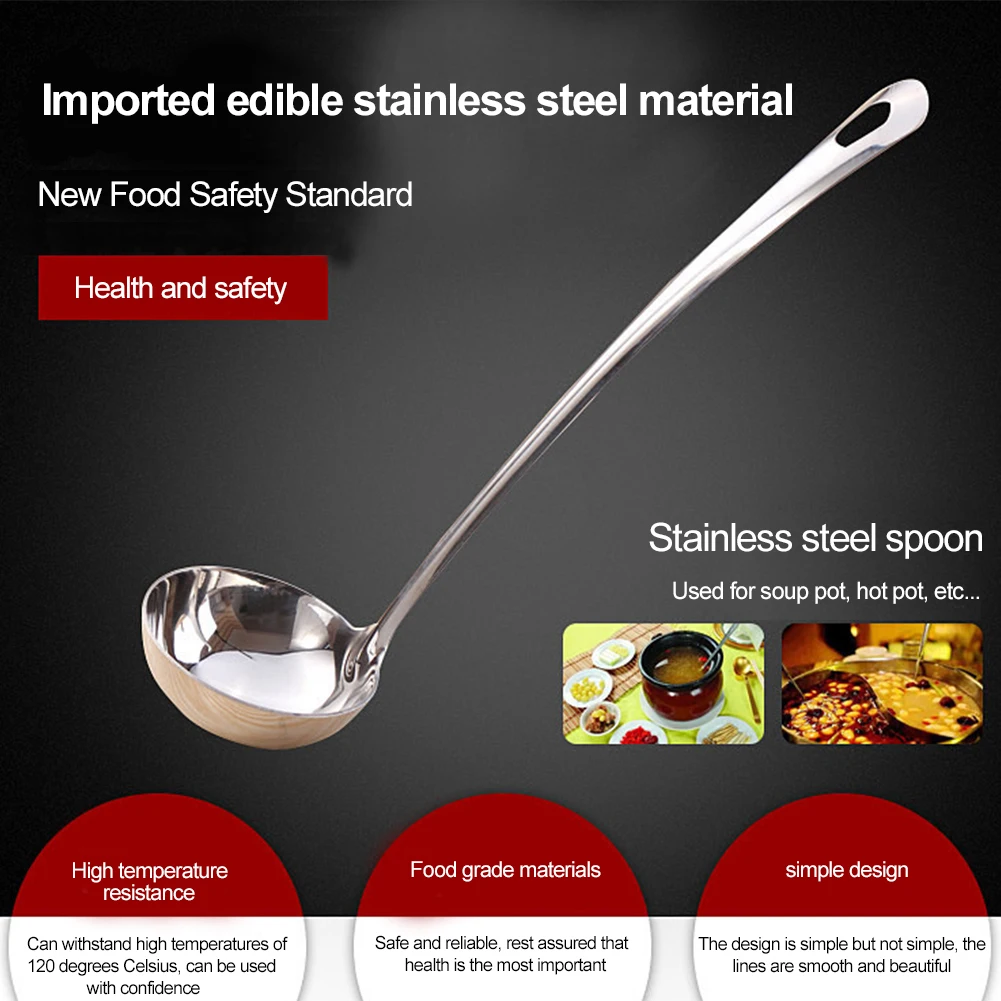 Rice Spoon Stainless Steel Ladle Thick Spoon Long Handle Round Rice For Kitchen Cookware Hot Pot Cooking Gadgets Tools
Rice Spoon Stainless Steel Ladle Thick Spoon Long Handle Round Rice For Kitchen Cookware Hot Pot Cooking Gadgets Tools