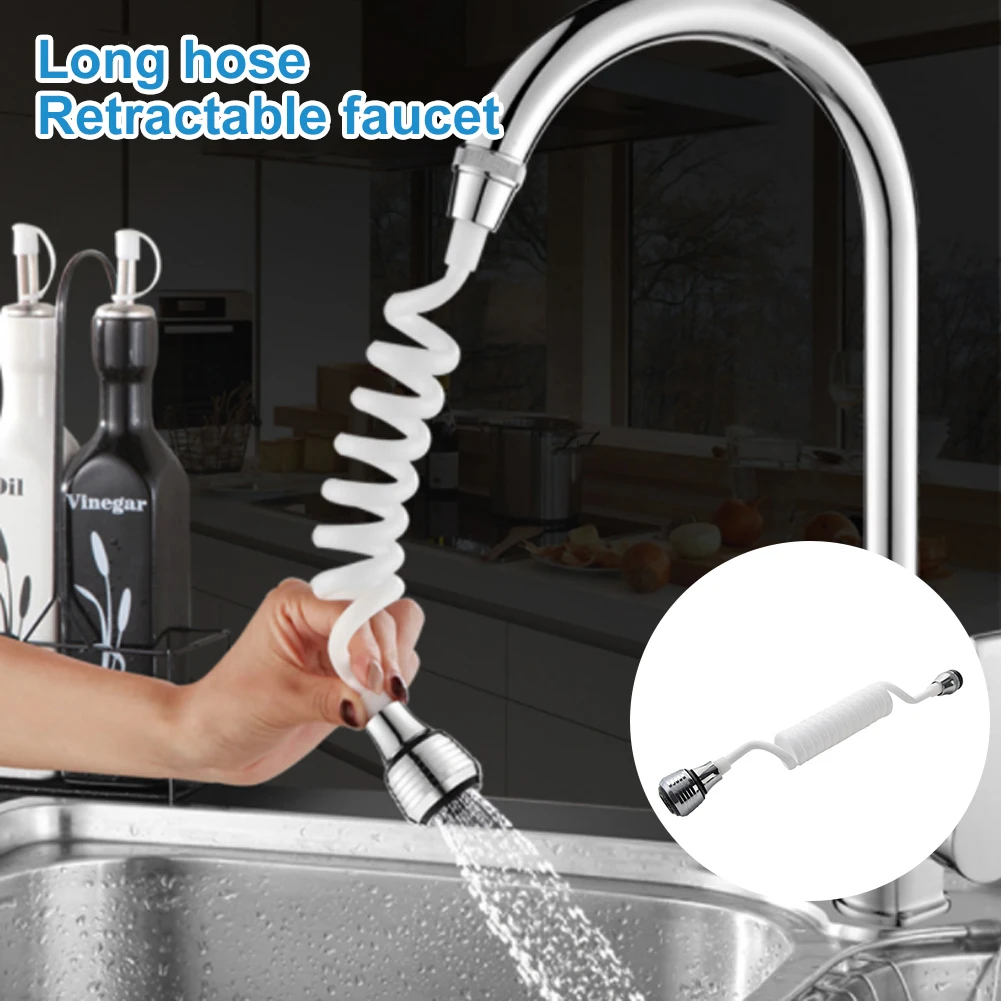 Kitchen Faucet Extender360° Rotating Extension Hose Up To 140Cm With Sprayer 2Patterns Faucet For Bath Kitchen Accessories tools
Kitchen Faucet Extender360° Rotating Extension Hose Up To 140Cm With Sprayer 2Patterns Faucet For Bath Kitchen Accessories tools