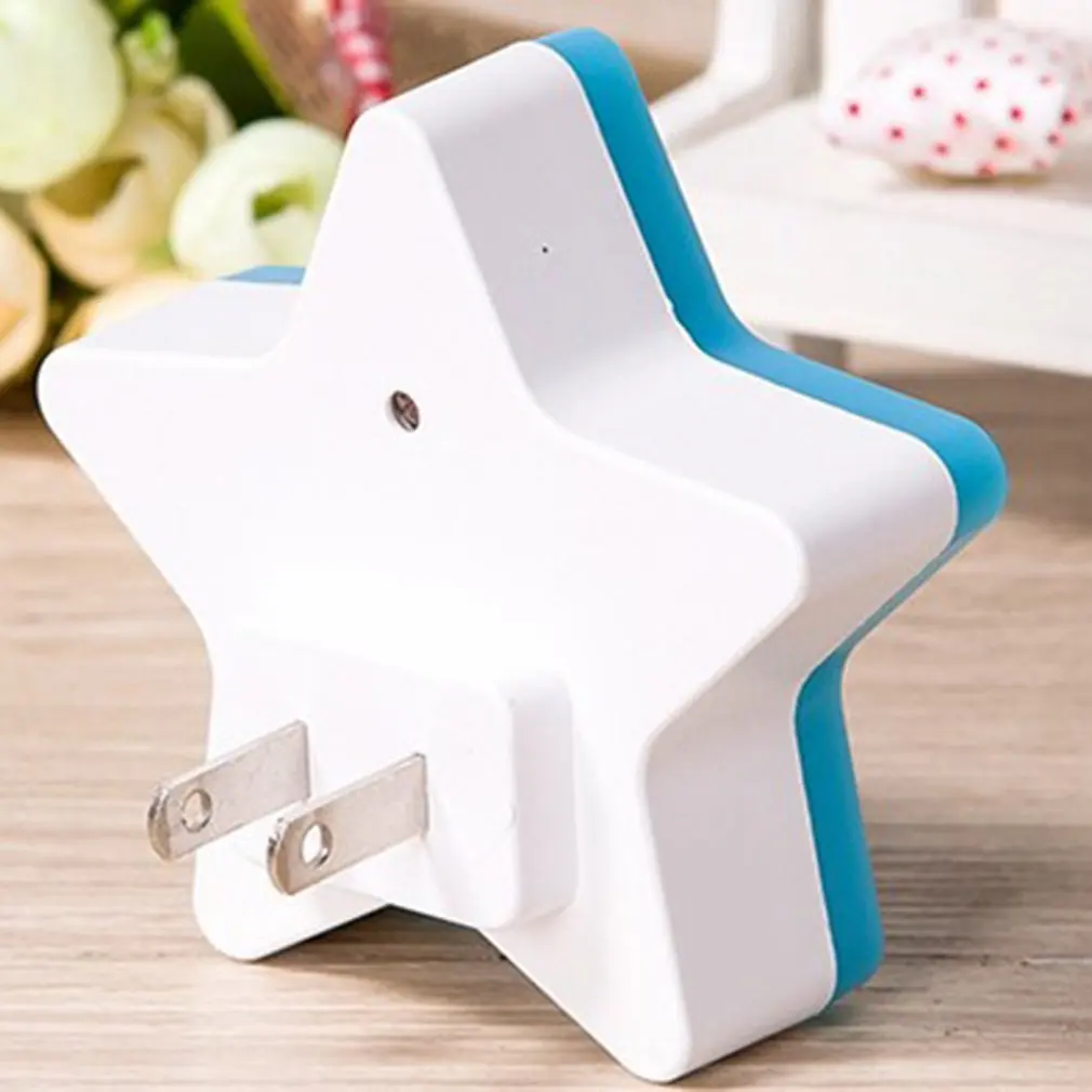 LED Plug-in Night Light Sensor Controlled Light Pentagram Shaped Lamp Desktop Lights Star Table Lamp Room Decoration 
LED Plug-in Night Light Sensor Controlled Light Pentagram Shaped Lamp Desktop Lights Star Table Lamp Room Decoration