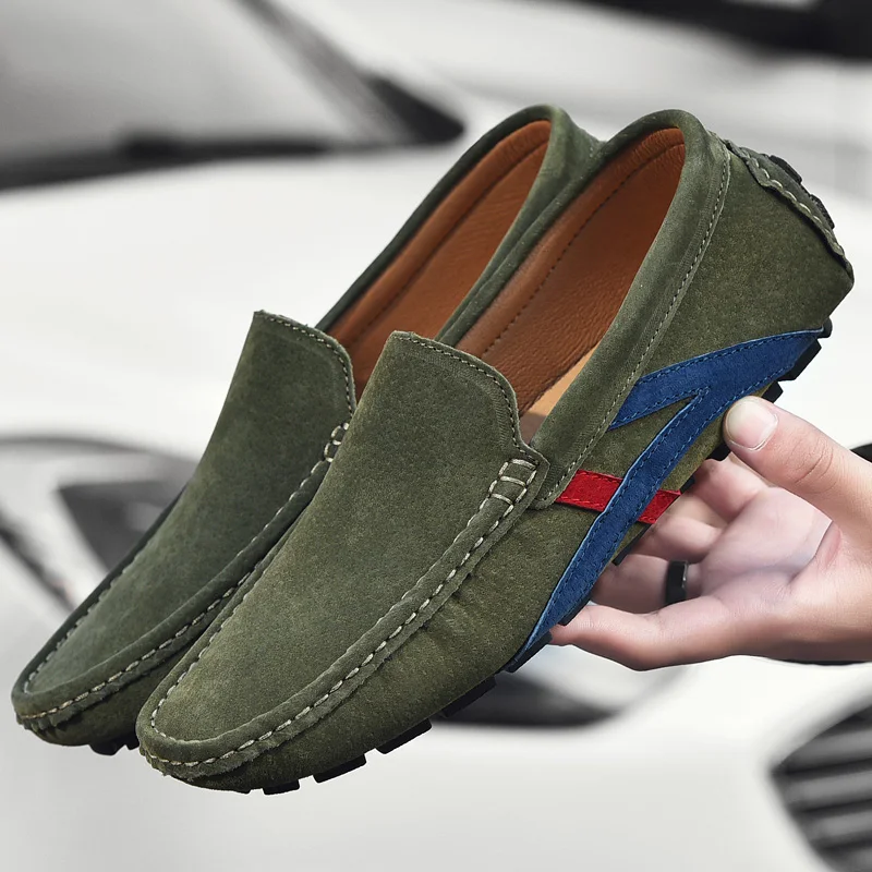 Nine o'clock Summer Men's Genuine Leather Loafers Quality Breathable Light Slip-On Driving Shoes Casual Non-slip Flats Moccasins
Nine o'clock Summer Men's Genuine Leather Loafers Quality Breathable Light Slip-On Driving Shoes Casual Non-slip Flats Moccasins