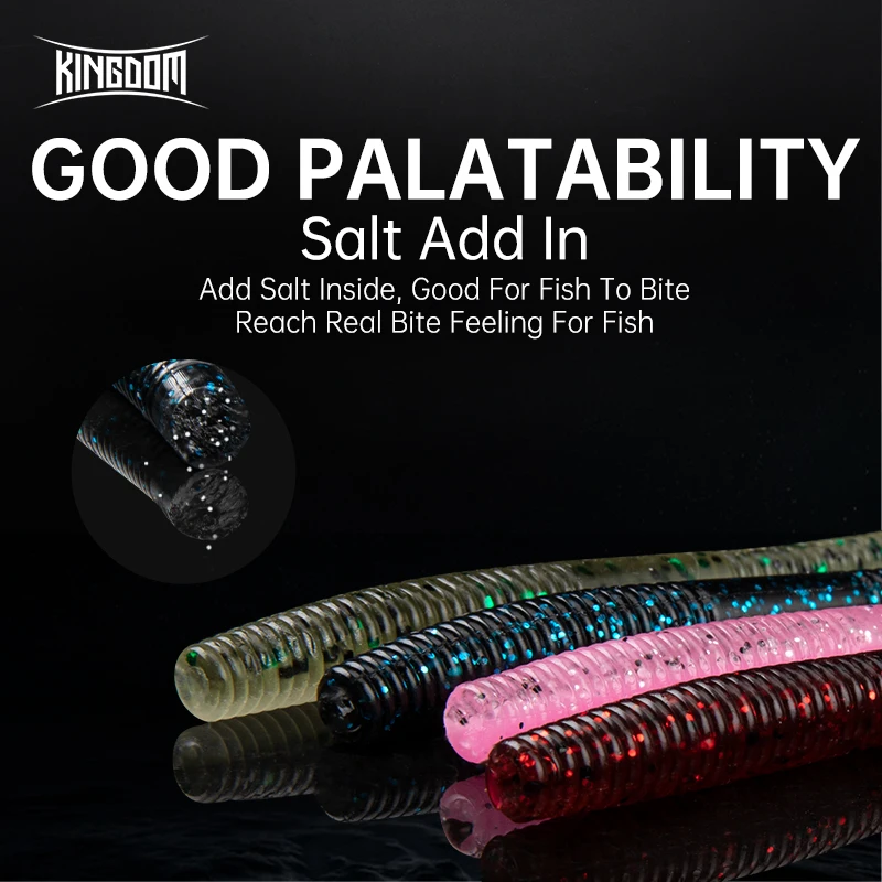 Kingdom Knife Tail Soft Worm Fishing Lures 10cm Artificia Baits SwimBaits Soft Lure Neko Rig Wacky Crankbait Trick Worms Ned Rig
Kingdom Knife Tail Soft Worm Fishing Lures 10cm Artificia Baits SwimBaits Soft Lure Neko Rig Wacky Crankbait Trick Worms Ned Rig