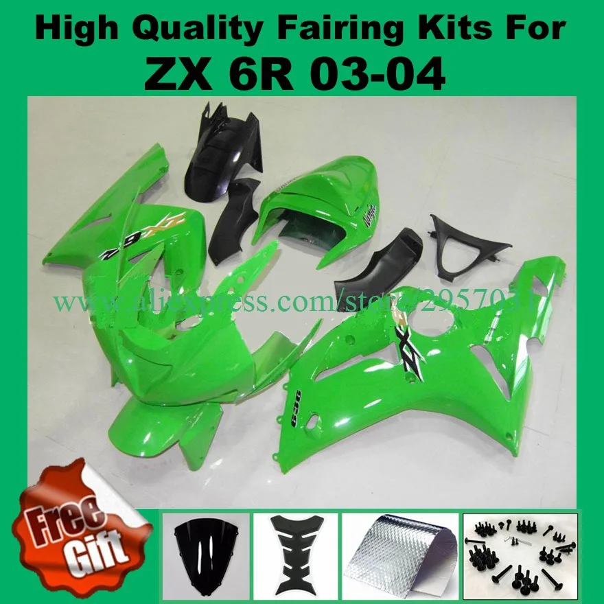 Free screws+gifts Injection mold Fairing kit for KAWASAKI Ninja ZX6R 636 03 04 ZX 6R 2003 2004 zx 6r ABS TOP Green Fairings set
Free screws+gifts Injection mold Fairing kit for KAWASAKI Ninja ZX6R 636 03 04 ZX 6R 2003 2004 zx 6r ABS TOP Green Fairings set
