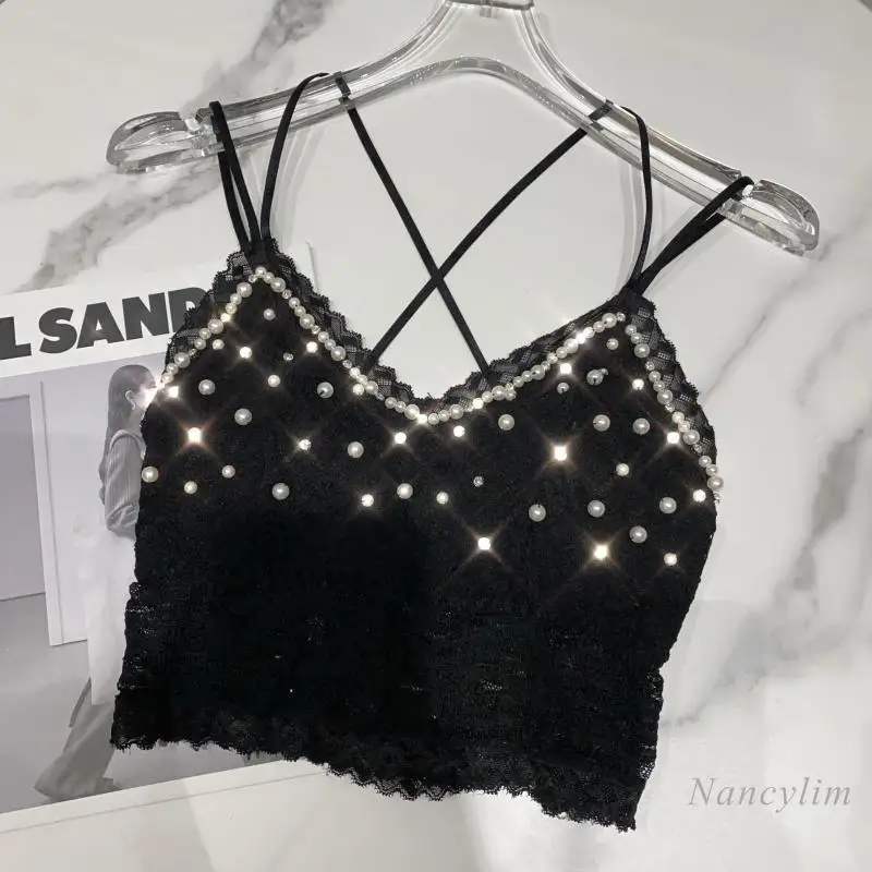 2021 Spring New Pearl Beaded Lace Brassiere Women's Sexy Bra Top White Black Nancylim
2021 Spring New Pearl Beaded Lace Brassiere Women's Sexy Bra Top White Black Nancylim