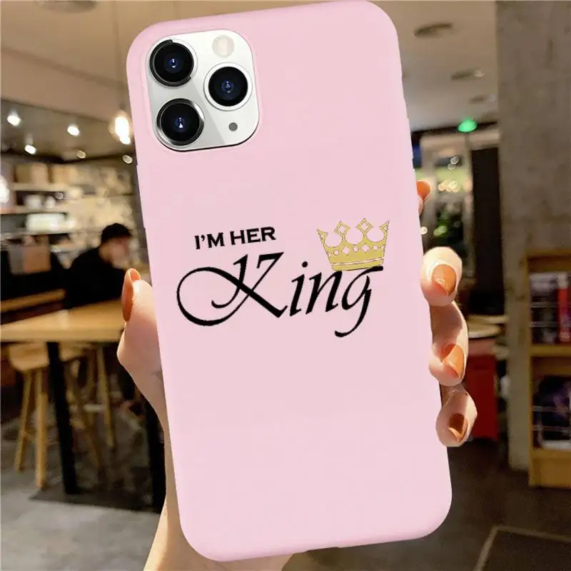 Crown Letter King Queen luxury design Phone Case Candy Color for iPhone 6 7 8 11 12 s mini pro X XS XR MAX Plus
Crown Letter King Queen luxury design Phone Case Candy Color for iPhone 6 7 8 11 12 s mini pro X XS XR MAX Plus