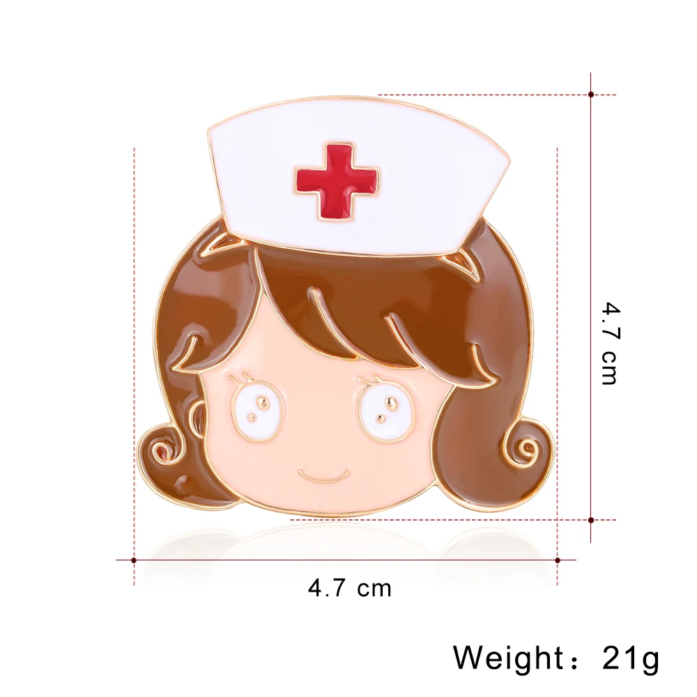 RINHOO Comic Nurse Brooch For Women Doctors Portrait Medical Brooch Gold Color Pin Badge Metal Enamel Lapel Pins Jewelry Gift
RINHOO Comic Nurse Brooch For Women Doctors Portrait Medical Brooch Gold Color Pin Badge Metal Enamel Lapel Pins Jewelry Gift