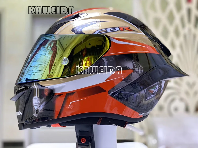 Full Face Motorcycle Helmet Fiber Glass Motorcycle Racing Helmet with Big Tail Spoiler
Full Face Motorcycle Helmet Fiber Glass Motorcycle Racing Helmet with Big Tail Spoiler