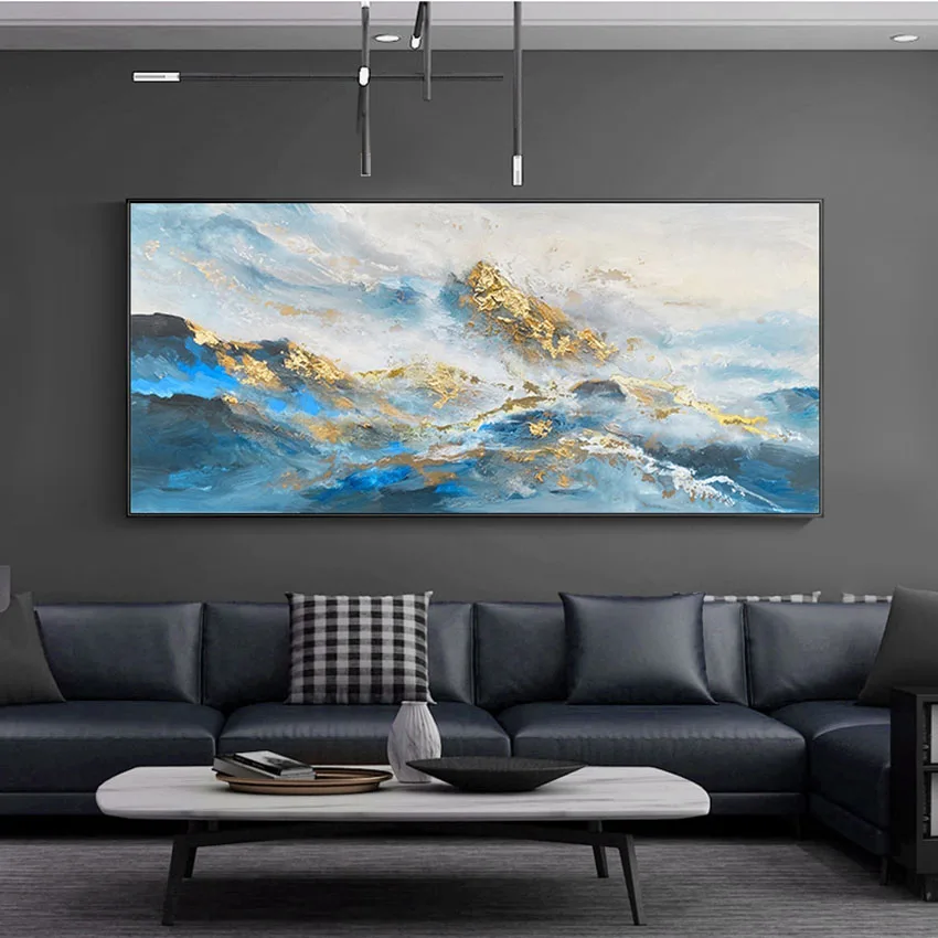 Beautiful scenery wall painting for home decor Handmade abstarct oil painting on canvas golden mountains picture for living room
Beautiful scenery wall painting for home decor Handmade abstarct oil painting on canvas golden mountains picture for living room