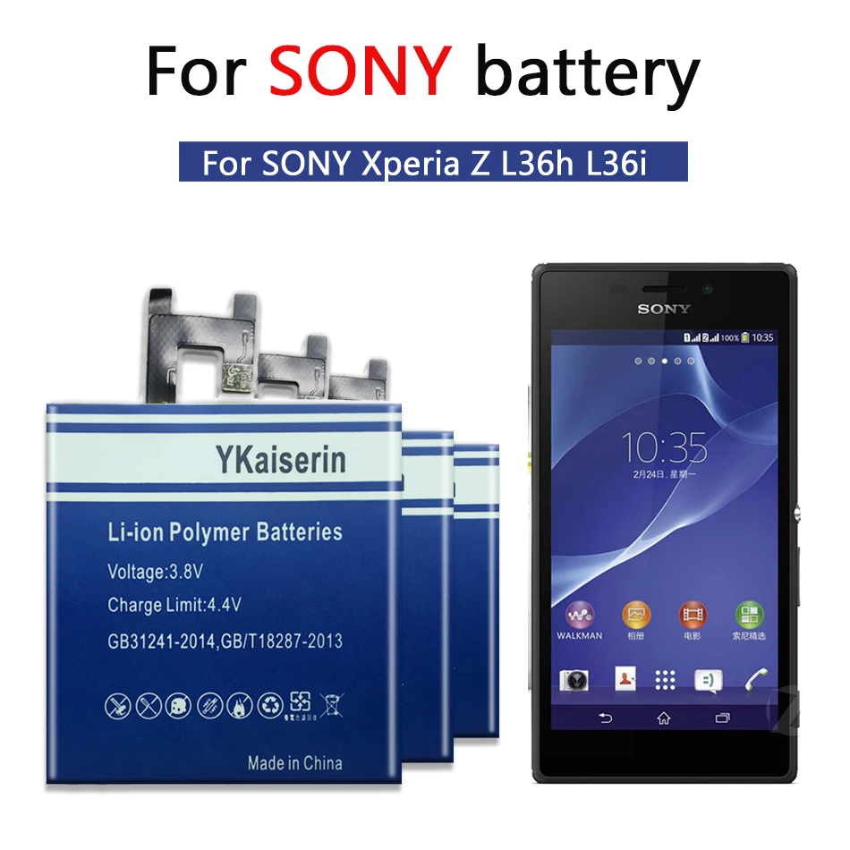 Для Sony Z L36h юги C6600 C660X L36i C6602 S39h Xperia C CN3 LIS1502ERPC/LIS1551ERPC 3800 мАч Мобильный телефон
