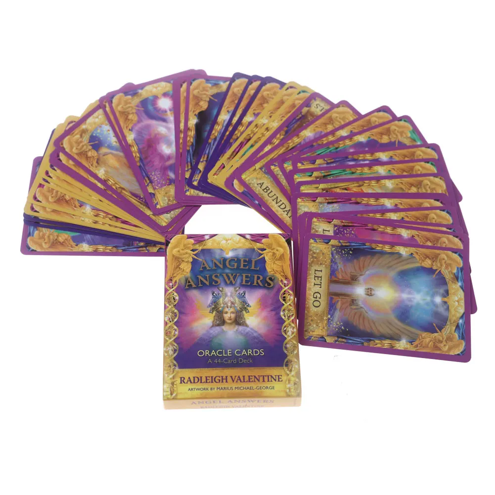 44 pcs Oracle Tarot Cards angels answers Card Board Deck Games Palying Cards For Party Game
44 pcs Oracle Tarot Cards angels answers Card Board Deck Games Palying Cards For Party Game