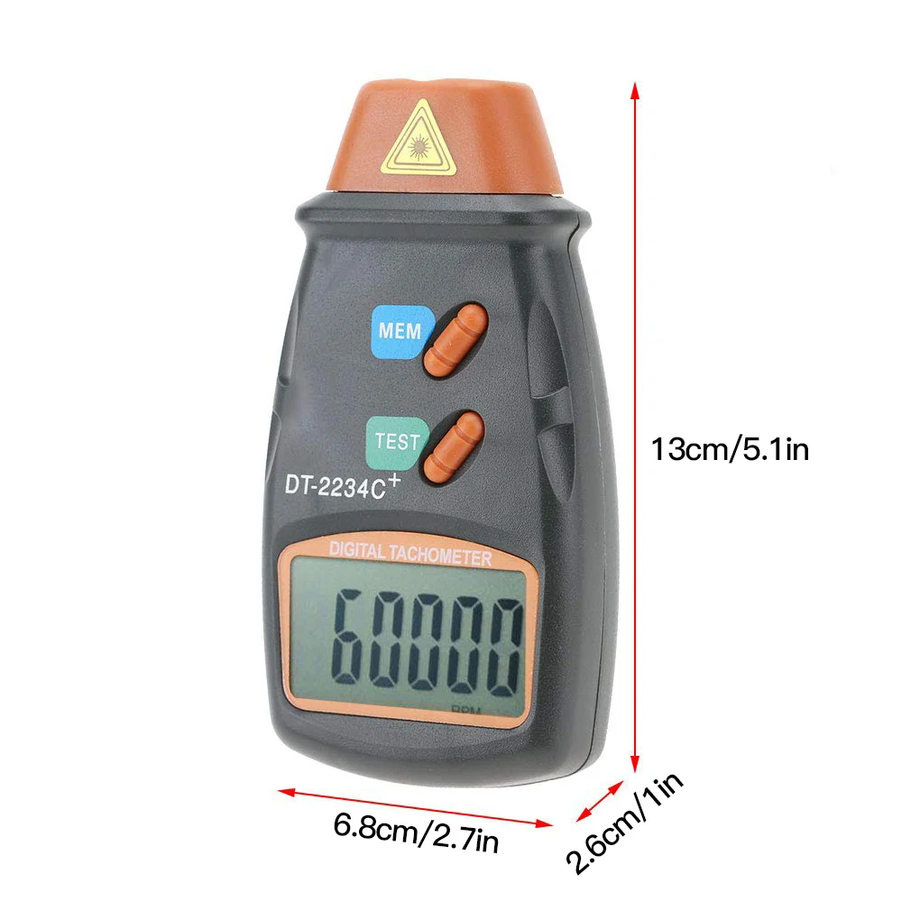 Digital Tachometer Motor Speed RPM Gauge Meter Non-contact LCD Display Tach Meter Measuring Device Ruler Patchwork Ruler
Digital Tachometer Motor Speed RPM Gauge Meter Non-contact LCD Display Tach Meter Measuring Device Ruler Patchwork Ruler