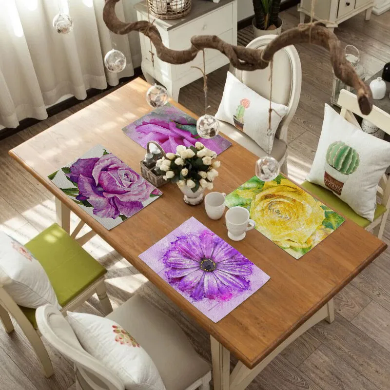 Fuwatacchi Placemat Table Napkins for Wedding Party Table Coffee Tea Place Mat Tableware Pad Mat Drink Coasters Customizable
Fuwatacchi Placemat Table Napkins for Wedding Party Table Coffee Tea Place Mat Tableware Pad Mat Drink Coasters Customizable