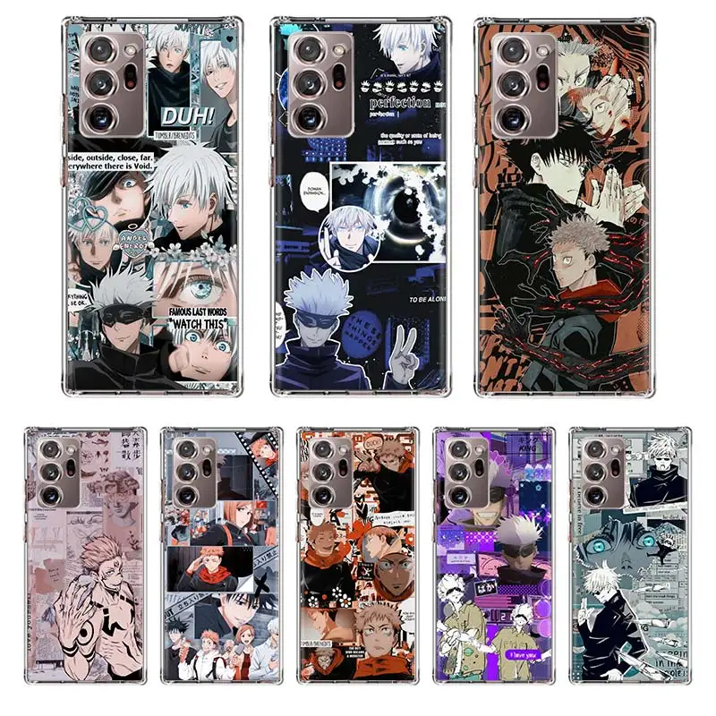 Jujutsu Kaisen Gojou Satoru Soft TPU Case Funda For Samsung Galaxy Note 20 Ultra Cover Note 10 Plus 10 Lite 8 9 M31 M30S Coque
Jujutsu Kaisen Gojou Satoru Soft TPU Case Funda For Samsung Galaxy Note 20 Ultra Cover Note 10 Plus 10 Lite 8 9 M31 M30S Coque