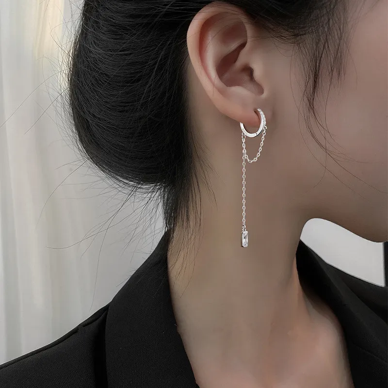 Elegant Silver Color Long Tassel Hoop Earrings For Women Handmade Cubic Zircon Water Drop Shape Earring Jewelry Gifts
Elegant Silver Color Long Tassel Hoop Earrings For Women Handmade Cubic Zircon Water Drop Shape Earring Jewelry Gifts