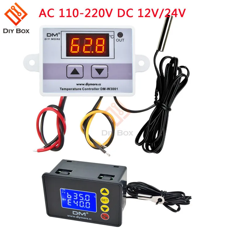 W3001 220/12/24V Digital Temperature Controller Micro Thermostat Thermoregulator Aquarium Incubator Water Heater Temp Regulator
W3001 220/12/24V Digital Temperature Controller Micro Thermostat Thermoregulator Aquarium Incubator Water Heater Temp Regulator