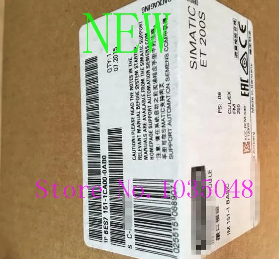 1PC 6ES7 151-1CA00-0AB0 6ES7151-1CA00-0AB0 New and Original Priority use of DHL delivery
1PC 6ES7 151-1CA00-0AB0 6ES7151-1CA00-0AB0 New and Original Priority use of DHL delivery