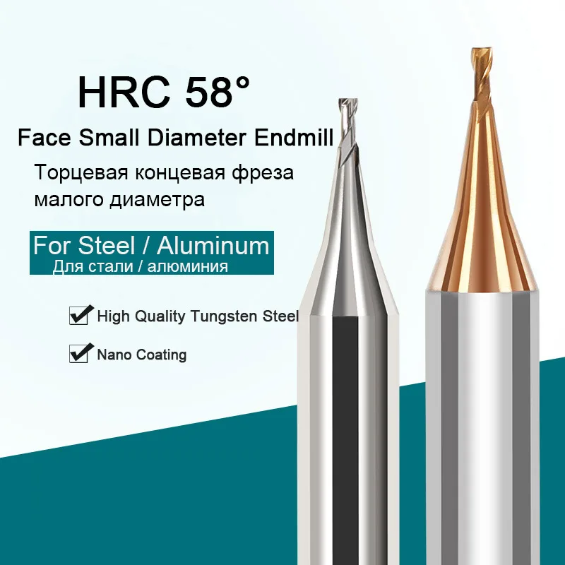 Фрезы с 2 зубьями и микродиаметром CNC, плоские концевые Фрезы HRC60, карбидная сферическая Концевая фреза R0.1 R0.2 0,3 мм для алюминия или стали
Фрезы с 2 зубьями и микродиаметром CNC, плоские концевые Фрезы HRC60, карбидная сферическая Концевая фреза R0.1 R0.2 0,3 мм для алюминия или стали