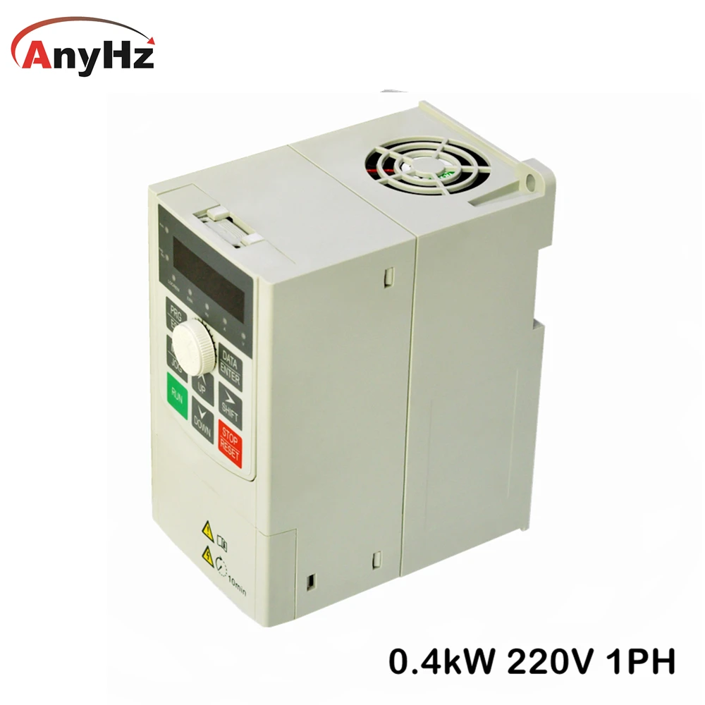 Mini Size Single Phase Inverter 220V Input 0.4kW VFD Variable Frequency Drive 50Hz/60Hz 400W Motor Frequency Converter AC Drive
Mini Size Single Phase Inverter 220V Input 0.4kW VFD Variable Frequency Drive 50Hz/60Hz 400W Motor Frequency Converter AC Drive