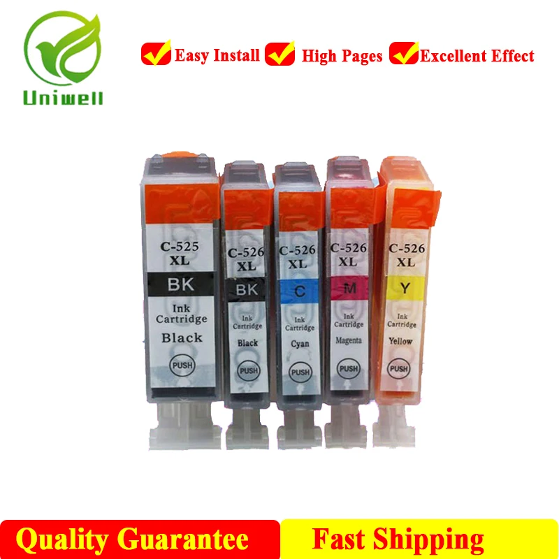 Uniwell PGI-525 CLI-526 совместимый чернильный картридж для принтера Canon PGI525 iP4850 iP4950 MG5150 MG5250 MG6150 MG8150 MX885 MG5350 принтер
Uniwell PGI-525 CLI-526 совместимый чернильный картридж для принтера Canon PGI525 iP4850 iP4950 MG5150 MG5250 MG6150 MG8150 MX885 MG5350 принтер