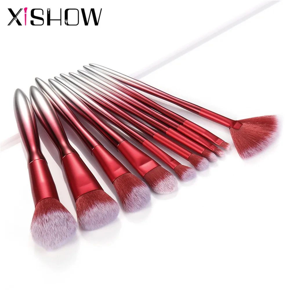 10pc/set Makeup Brushes Set For Cosmetic Foundation Powder Blush Eyeshadow Kabuki Blending Make Up Brush Beauty Tool Cool Handle
10pc/set Makeup Brushes Set For Cosmetic Foundation Powder Blush Eyeshadow Kabuki Blending Make Up Brush Beauty Tool Cool Handle