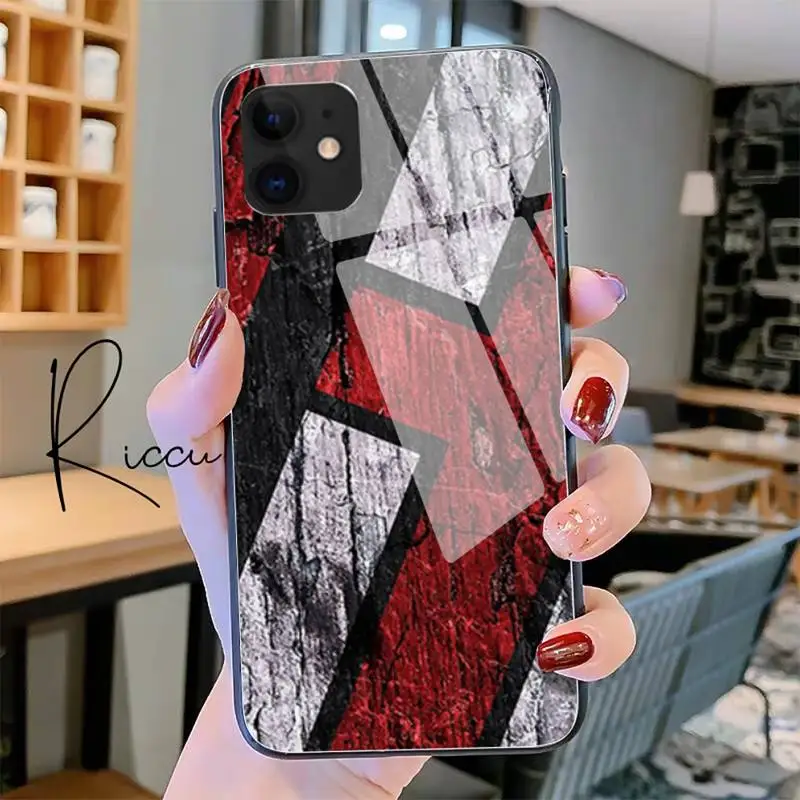 Color art painting Phone Case Tempered Glass For iPhone 12 Pro Max Mini 11 XR XS MAX 8 X 7 6S 6 Plus SE 2020 case | Мобильные