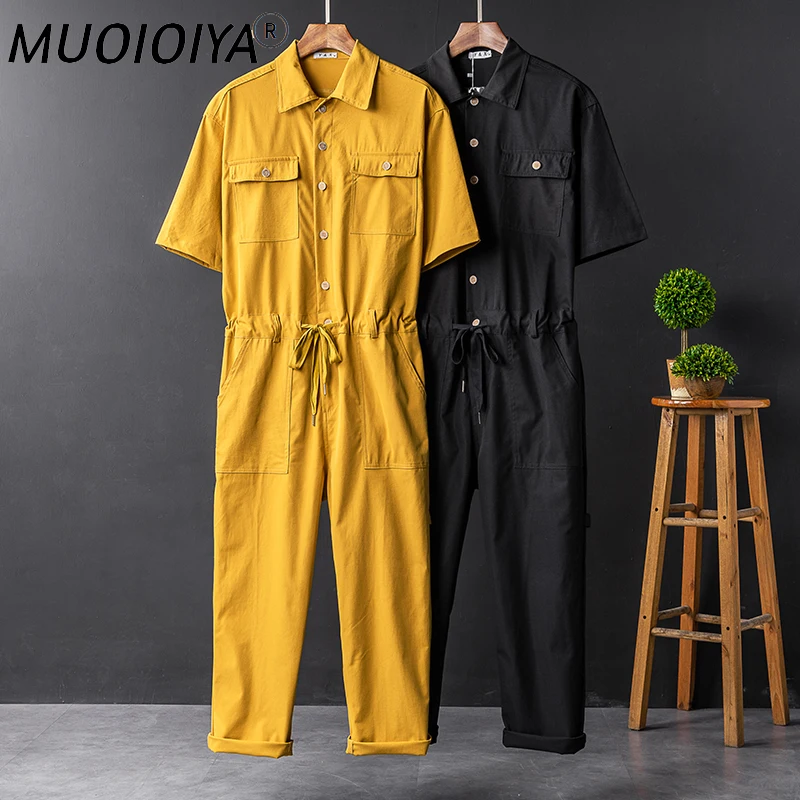 Jumpsuit Short Sleeve Men One Piece Overalls Cotton Fashion Casual Mens Jumpsuits Rompers 2021 New Summer Male Set Clothes
Jumpsuit Short Sleeve Men One Piece Overalls Cotton Fashion Casual Mens Jumpsuits Rompers 2021 New Summer Male Set Clothes