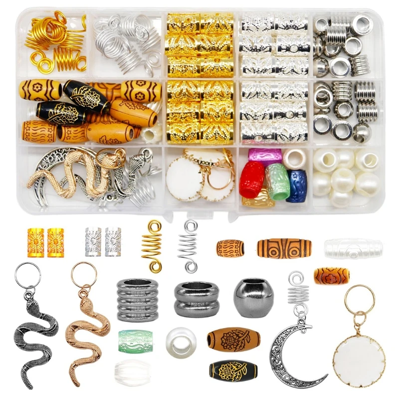 67JF Dreadlocks Jewelry Pendants Decor Kit Wire Wrapped Hair Braid Rings Wood Bead Braid Decor Accessories Dreadlocks Beads
67JF Dreadlocks Jewelry Pendants Decor Kit Wire Wrapped Hair Braid Rings Wood Bead Braid Decor Accessories Dreadlocks Beads